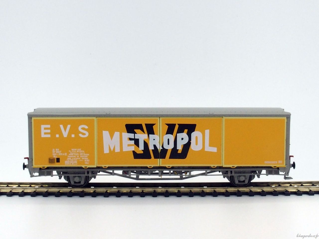 Train160 16035 - Coffret De 2 Wagons EVS Toit Bas MAURO