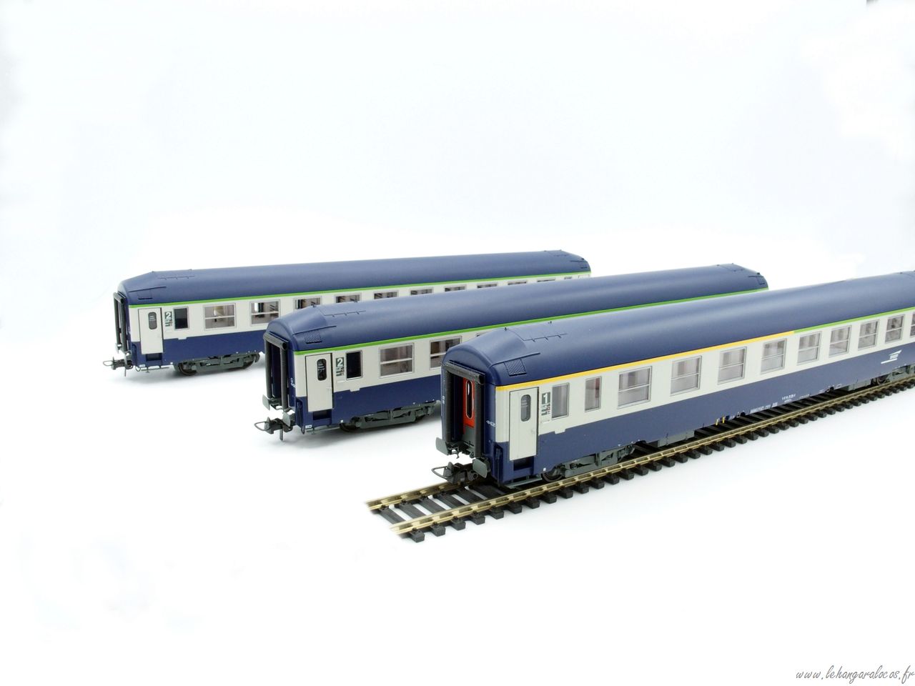 REE Modèles VB298 HO - Set de 3 voitures UIC couchettes TH ETS ep IV