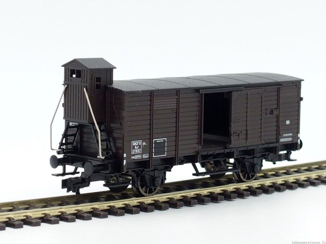 MÄRKLIN - Wagon Couvert à Guérite Hommes 40 Chevaux 8 En Long Type T De La Sncf